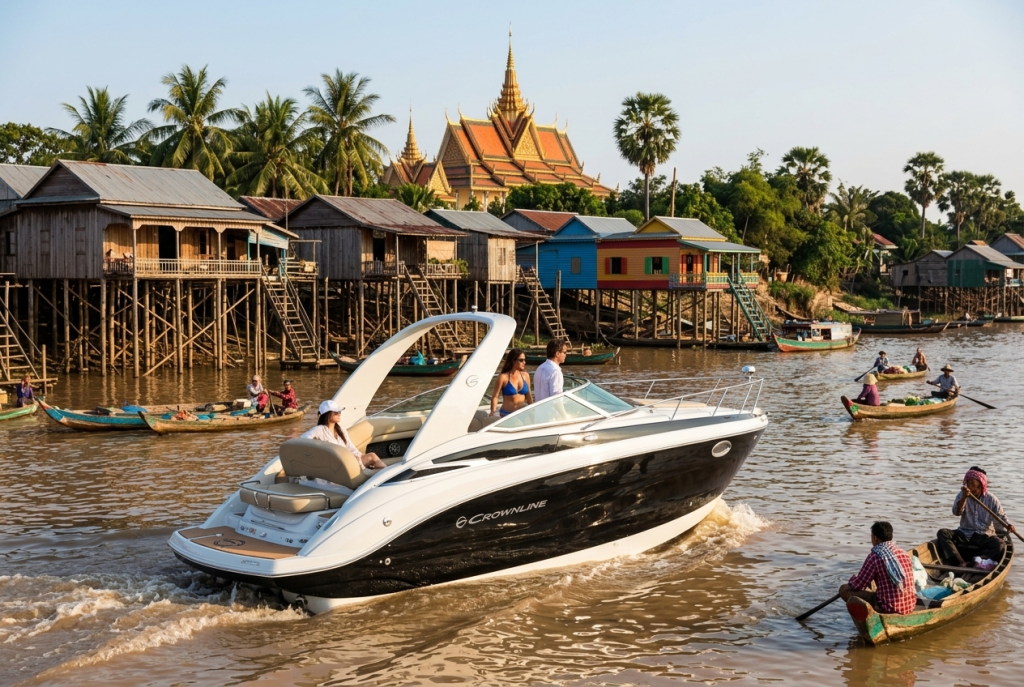 Beside the floating villages